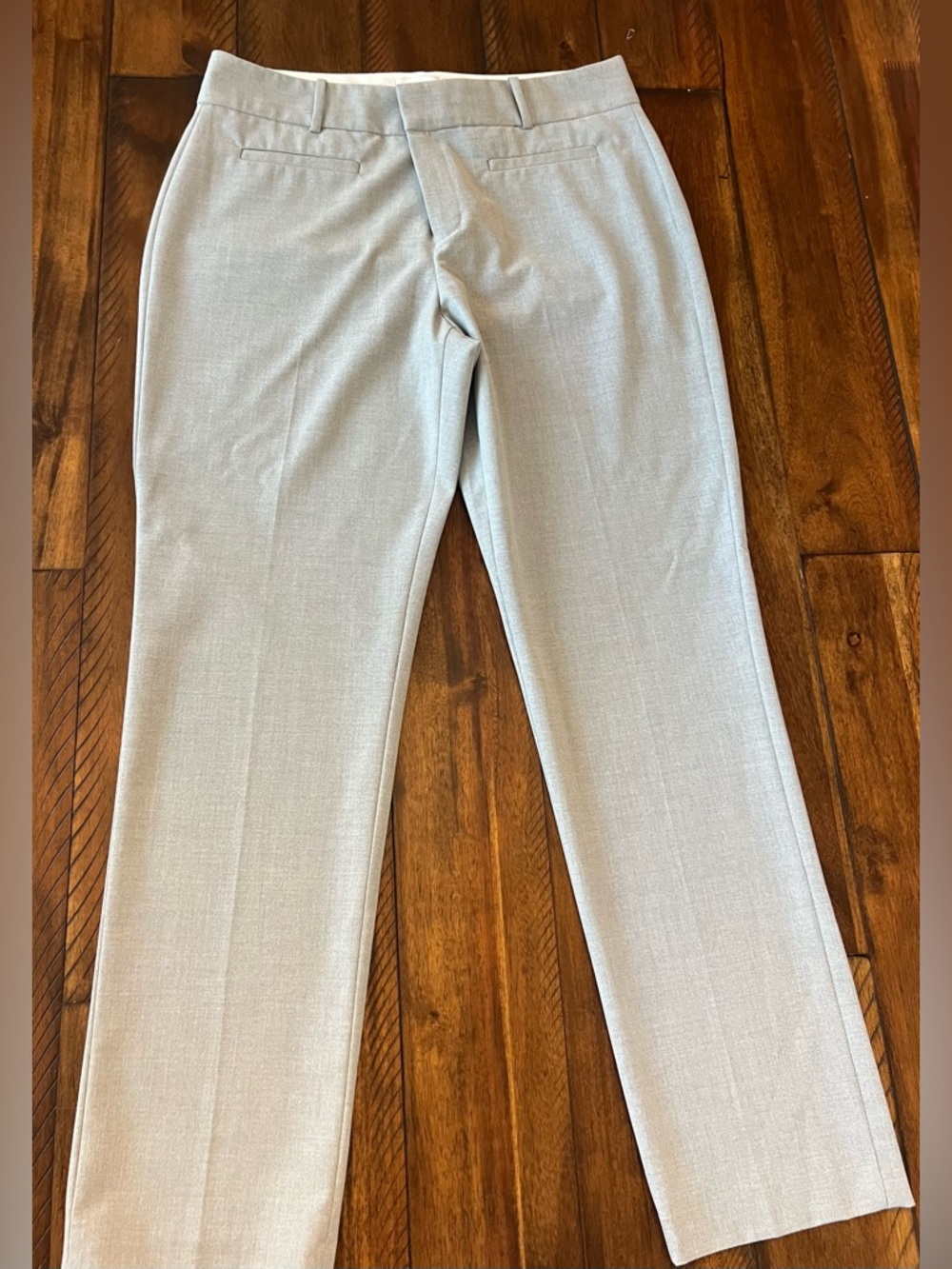 Calvin Klein Women's Light Gray Dress Pants - Tailored Straight Leg